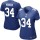 Women's Giants #34 Shane Vereen Royal Blue Team Color Stitched NFL Elite Jersey