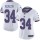 Women's Giants #34 Shane Vereen White Stitched NFL Limited Rush Jersey