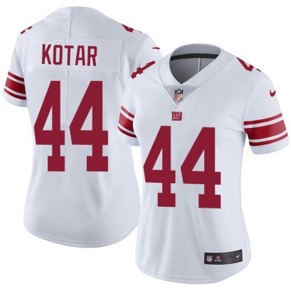 Women's Giants #44 Doug Kotar White Stitched NFL Vapor Untouchable Limited Jersey
