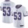 Nike Giants #53 Oshane Ximines White Men's Stitched NFL Limited Rush Jersey