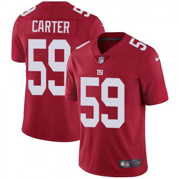 Nike Giants #59 Lorenzo Carter Red Alternate Men's Stitched NFL Vapor Untouchable Limited Jersey
