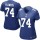 Women's Giants #74 Ereck Flowers Royal Blue Team Color Stitched NFL Elite Jersey