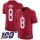 Nike Giants #8 Daniel Jones Red Men's Stitched NFL Limited Inverted Legend 100th Season Jersey