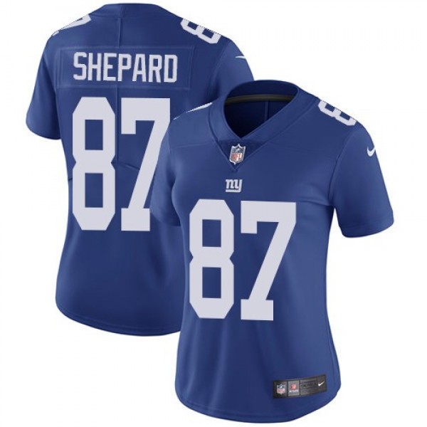 Women's Giants #87 Sterling Shepard Royal Blue Team Color Stitched NFL Vapor Untouchable Limited Jersey