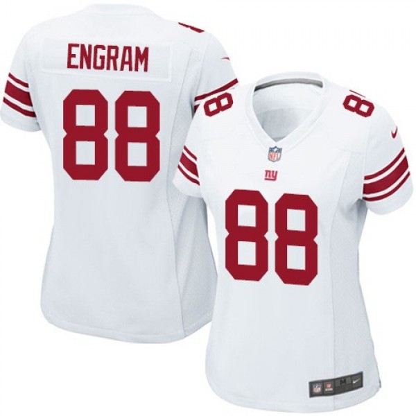 Women's Giants #88 Evan Engram White Stitched NFL Elite Jersey
