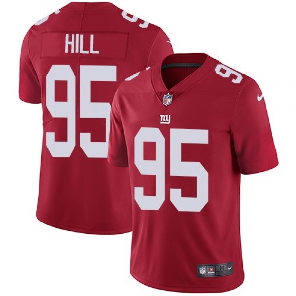 Nike Giants #95 B.J. Hill Red Alternate Men's Stitched NFL Vapor Untouchable Limited Jersey