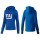 Women's New York Giants Logo Pullover Hoodie Blue Jersey