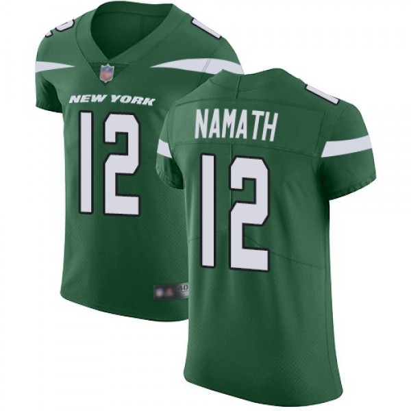 Nike Jets #12 Joe Namath Green Team Color Men's Stitched NFL Vapor Untouchable Elite Jersey