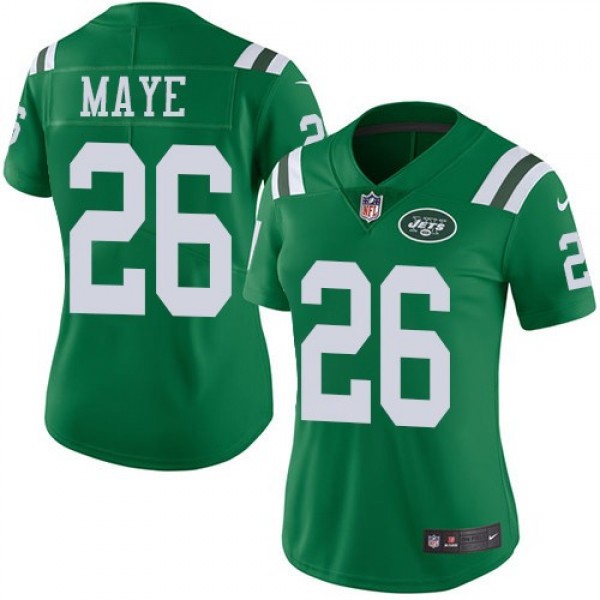 Women's Jets #26 Marcus Maye Green Stitched NFL Limited Rush Jersey