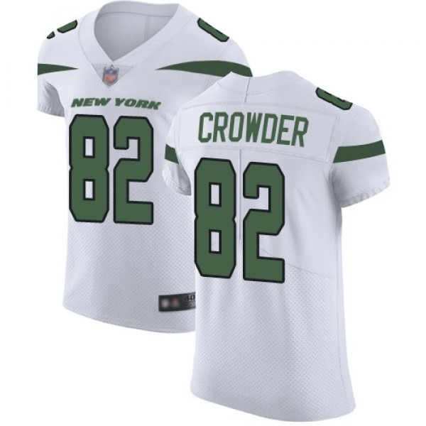 Nike Jets #82 Jamison Crowder White Men's Stitched NFL Vapor Untouchable Elite Jersey