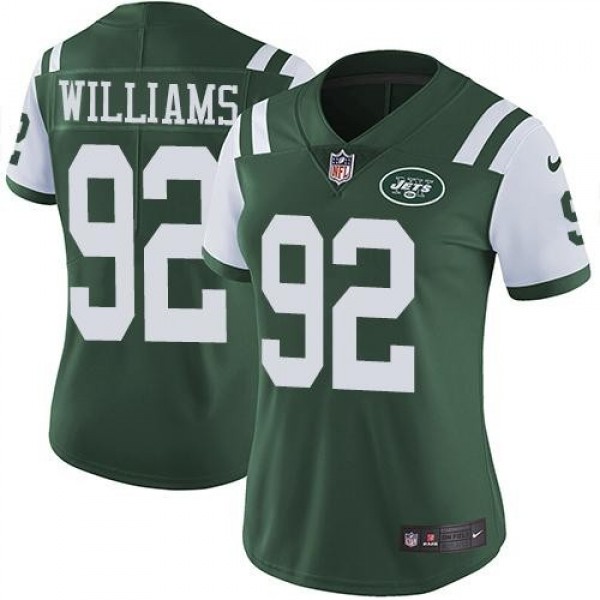 Women's Jets #92 Leonard Williams Green Team Color Stitched NFL Vapor Untouchable Limited Jersey