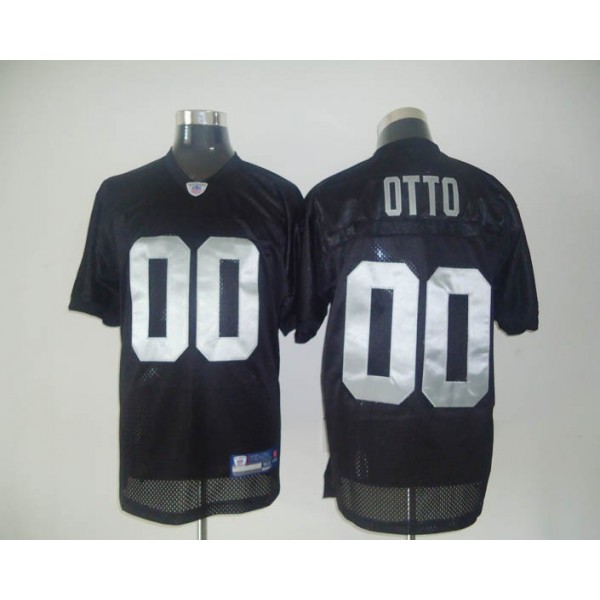 Raiders #0 Jim Otto Black Stitched NFL Jersey