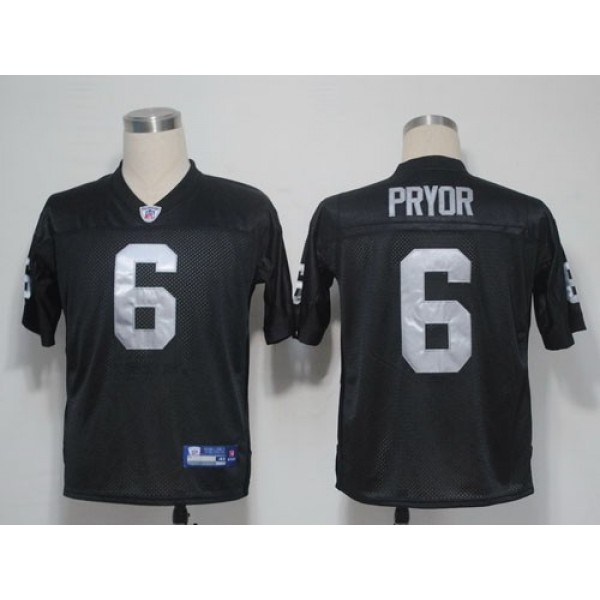 Raiders #6 Terrelee Pryor Black Stitched NFL Jersey
