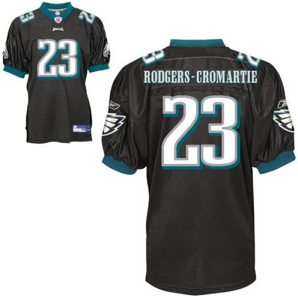 Eagles #23 Rodgers-Cromartie Black Stitched NFL Jersey