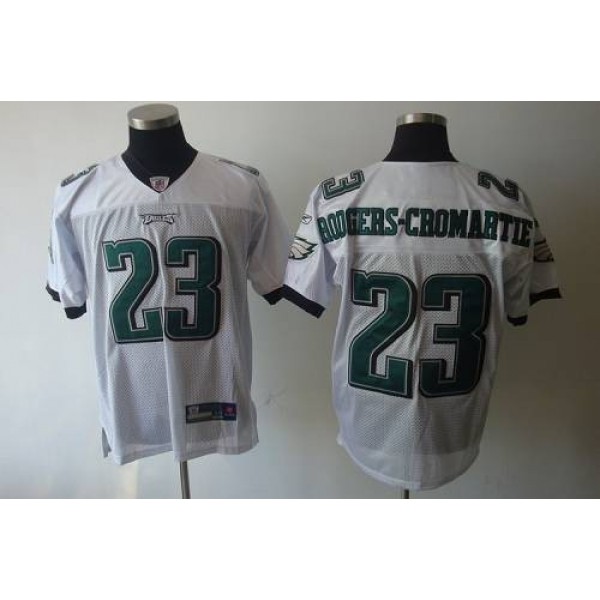 Eagles #23 Rodgers-Cromartie White Stitched NFL Jersey
