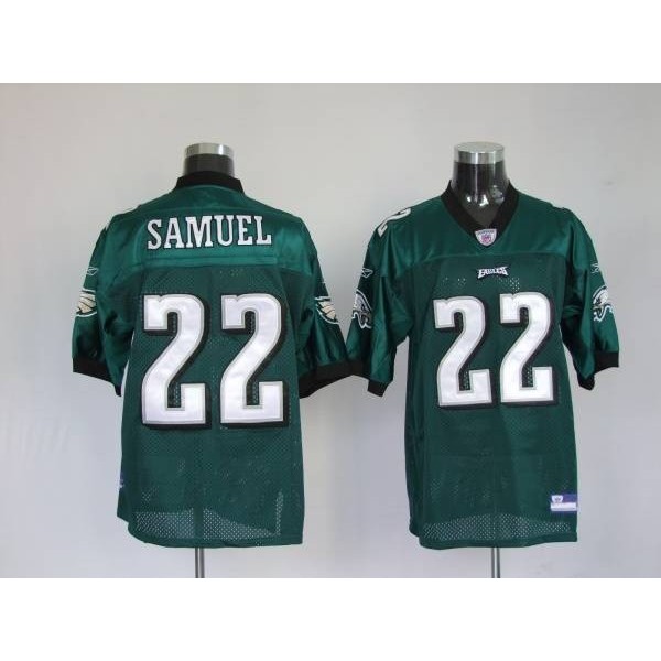 Eagles Asante Samuel #22 Stitched Green NFL Jersey