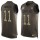 Nike Eagles #11 Carson Wentz Green Men's Stitched NFL Limited Salute To Service Tank Top Jersey