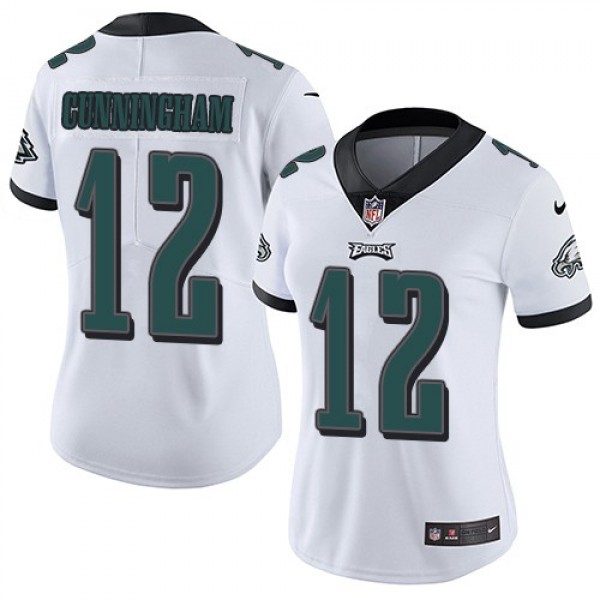 Women's Eagles #12 Randall Cunningham White Stitched NFL Vapor Untouchable Limited Jersey