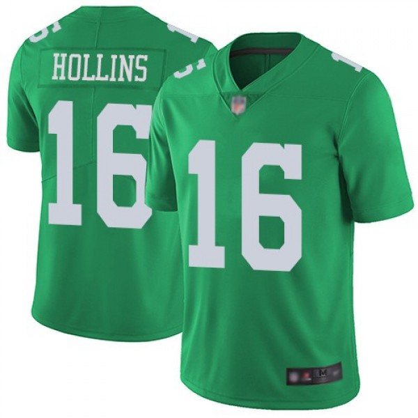 Nike Eagles #16 Mack Hollins Green Men's Stitched NFL Limited Rush Jersey