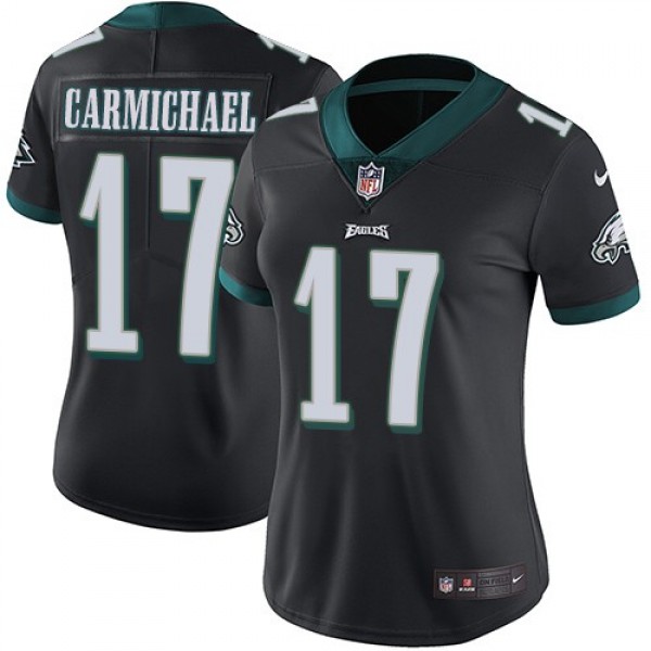 Women's Eagles #17 Harold Carmichael Black Alternate Stitched NFL Vapor Untouchable Limited Jersey