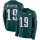 Nike Eagles #19 JJ Arcega-Whiteside Midnight Green Team Color Men's Stitched NFL Limited Therma Long Sleeve Jersey