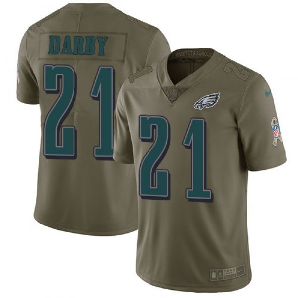 Nike Eagles #21 Ronald Darby Olive Men's Stitched NFL Limited 2017 Salute To Service Jersey