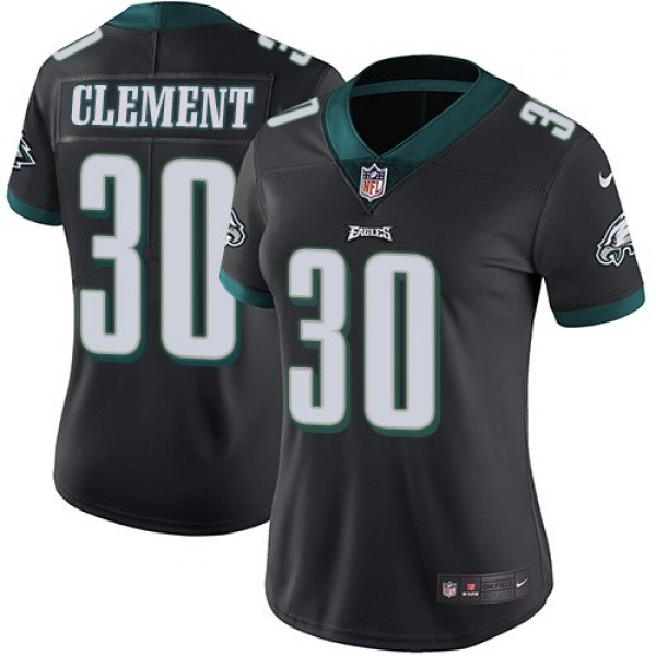 Women's Eagles #30 Corey Clement Black Alternate Stitched NFL Vapor Untouchable Limited Jersey