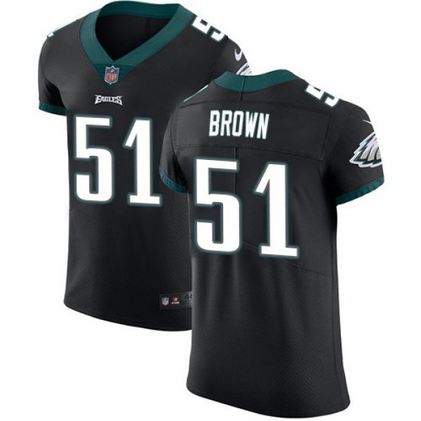 Nike Eagles #51 Zach Brown Black Alternate Men's Stitched NFL Vapor Untouchable Elite Jersey