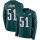 Nike Eagles #51 Zach Brown Midnight Green Team Color Men's Stitched NFL Limited Therma Long Sleeve Jersey