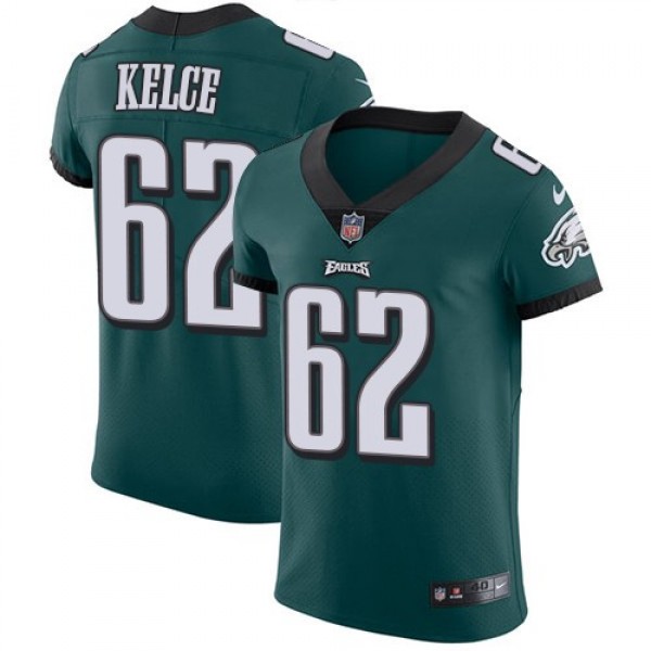 Nike Eagles #62 Jason Kelce Midnight Green Team Color Men's Stitched NFL Vapor Untouchable Elite Jersey