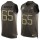Nike Eagles #65 Lane Johnson Green Men's Stitched NFL Limited Salute To Service Tank Top Jersey