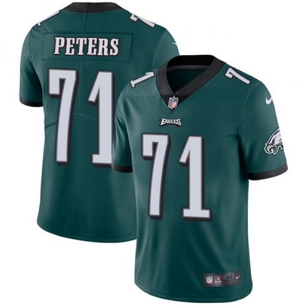 Nike Eagles #71 Jason Peters Midnight Green Team Color Men's Stitched NFL Vapor Untouchable Limited Jersey