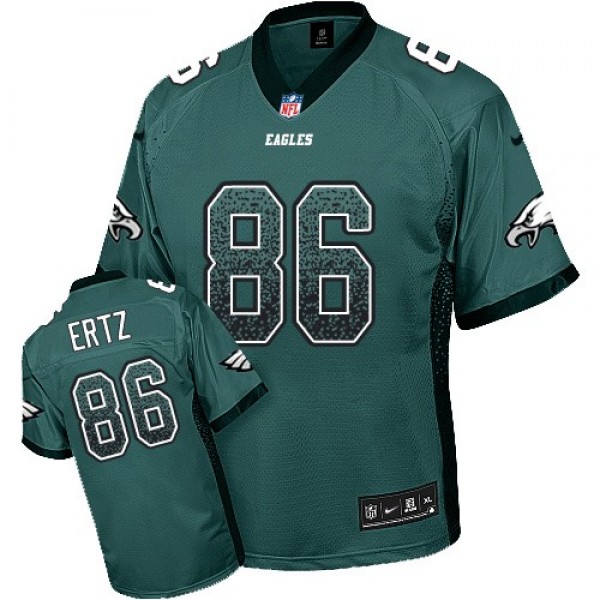 Nike Eagles #86 Zach Ertz Midnight Green Team Color Men's Stitched NFL Elite Drift Fashion Jersey