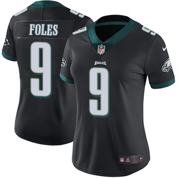 Women's Eagles #9 Nick Foles Black Alternate Stitched NFL Vapor Untouchable Limited Jersey