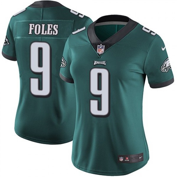 Women's Eagles #9 Nick Foles Midnight Green Team Color Stitched NFL Vapor Untouchable Limited Jersey