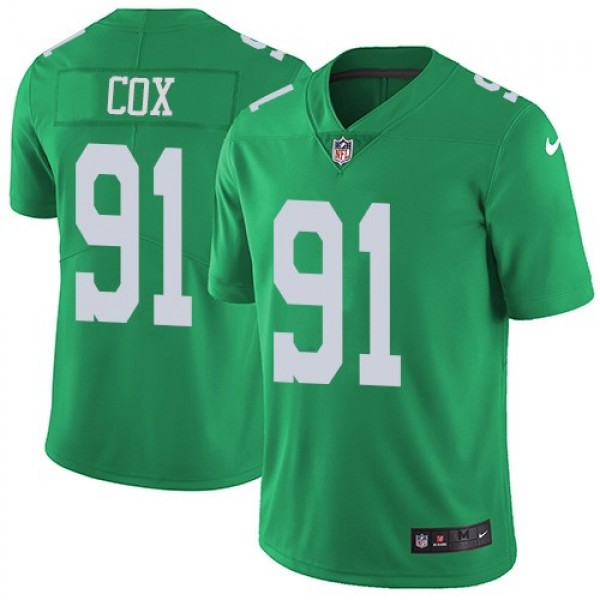 Nike Eagles #91 Fletcher Cox Green Men's Stitched NFL Limited Rush Jersey