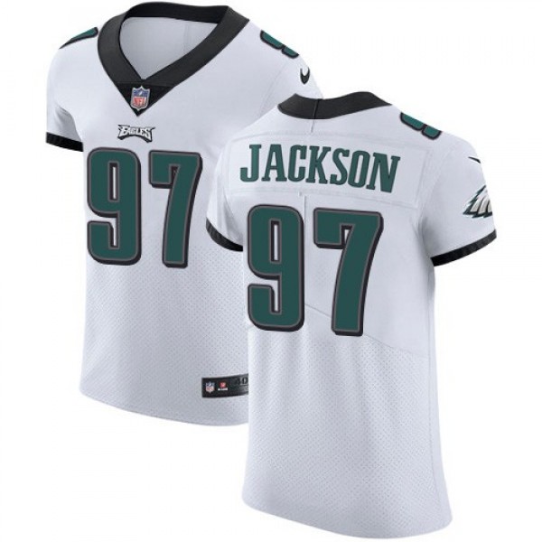 Nike Eagles #97 Malik Jackson White Men's Stitched NFL Vapor Untouchable Elite Jersey