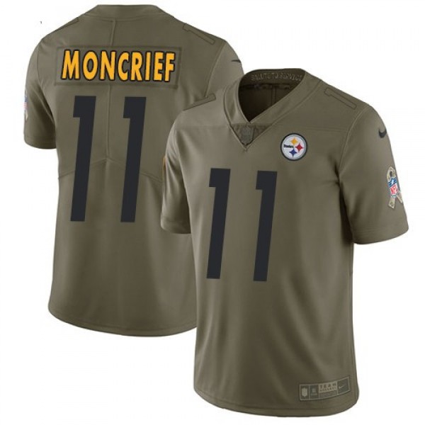 Nike Steelers #11 Donte Moncrief Olive Men's Stitched NFL Limited 2017 Salute to Service Jersey