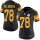 Women's Steelers #14 Sammie Coates Black Stitched NFL Limited Rush Jersey
