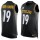 Nike Steelers #19 JuJu Smith-Schuster Black Team Color Men's Stitched NFL Limited Tank Top Jersey