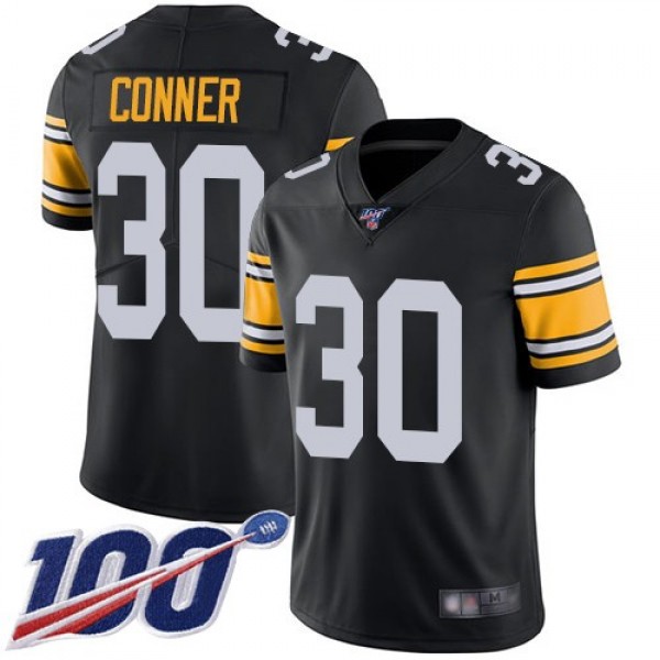Nike Steelers #30 James Conner Black Alternate Men's Stitched NFL 100th Season Vapor Limited Jersey