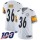 Nike Steelers #36 Jerome Bettis White Men's Stitched NFL 100th Season Vapor Limited Jersey