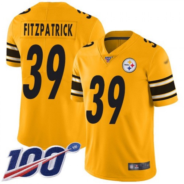 Nike Steelers #39 Minkah Fitzpatrick Gold Men's Stitched NFL Limited Inverted Legend 100th Season Jersey