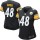 Women's Steelers #48 Bud Dupree Black Team Color Stitched NFL Elite Jersey