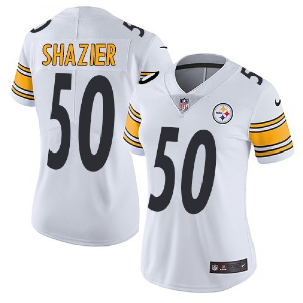 Women's Steelers #50 Ryan Shazier White Stitched NFL Vapor Untouchable Limited Jersey