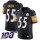 Nike Steelers #55 Devin Bush Black Team Color Men's Stitched NFL 100th Season Vapor Limited Jersey