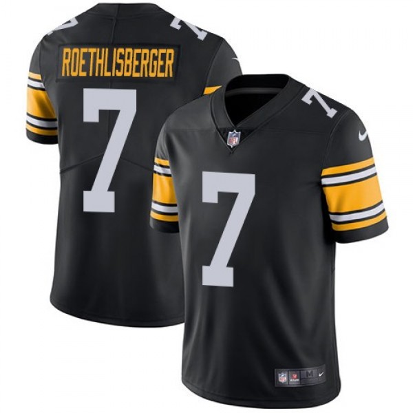 Nike Steelers #7 Ben Roethlisberger Black Alternate Men's Stitched NFL Vapor Untouchable Limited Jersey