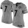 Women's Steelers #7 Ben Roethlisberger Gray Stitched NFL Limited Gridiron Gray Jersey