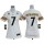 Women's Steelers #7 Ben Roethlisberger White With 80TH Patch Stitched NFL Elite Jersey