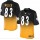 Nike Steelers #83 Heath Miller Black/Gold Men's Stitched NFL Elite Fadeaway Fashion Jersey